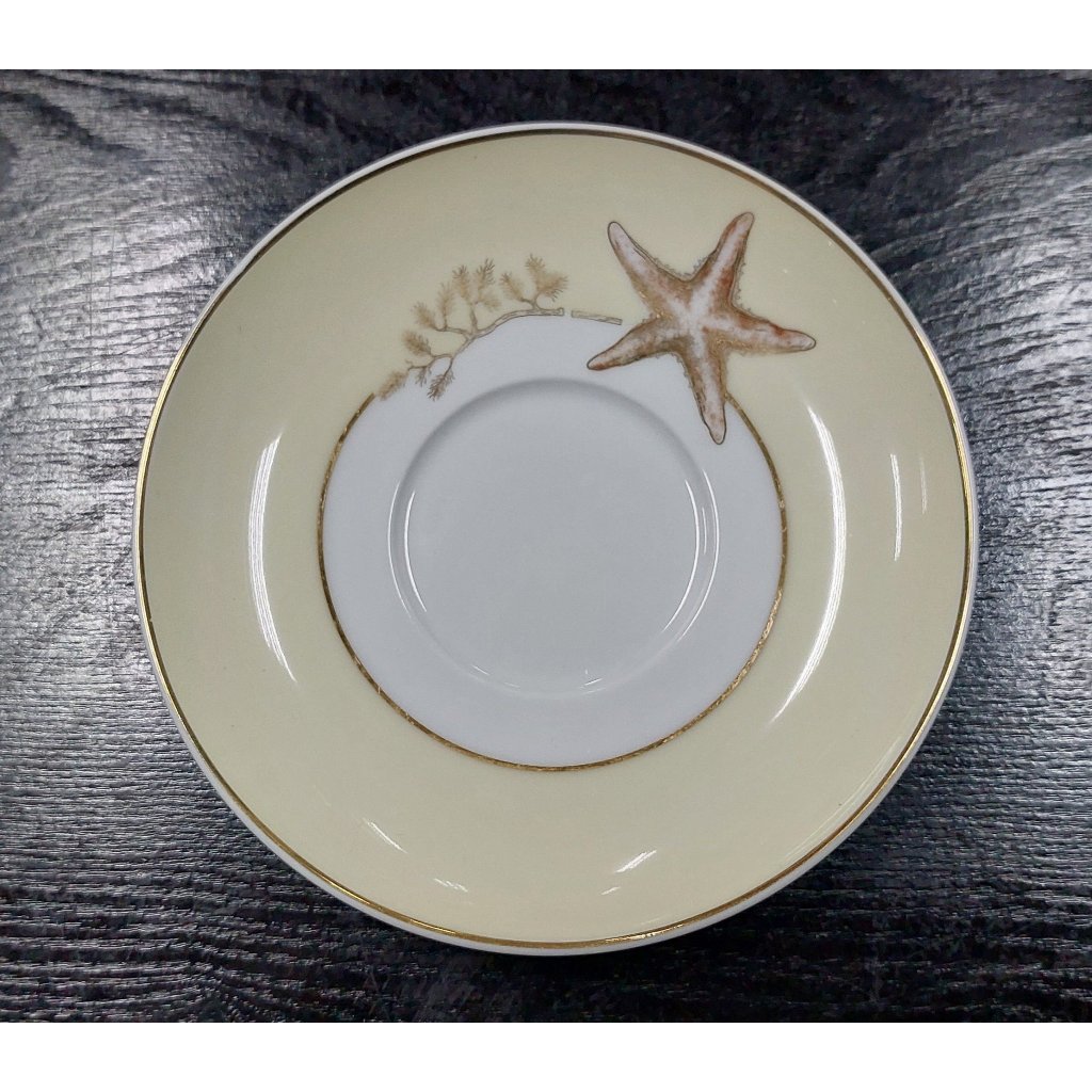DĨA SỨ MINH LONG Dĩa lót cơm 15cm (Hoa Biển Kem)