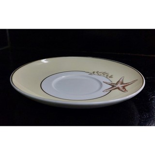 DĨA SỨ MINH LONG Dĩa lót cơm 15cm (Hoa Biển Kem)