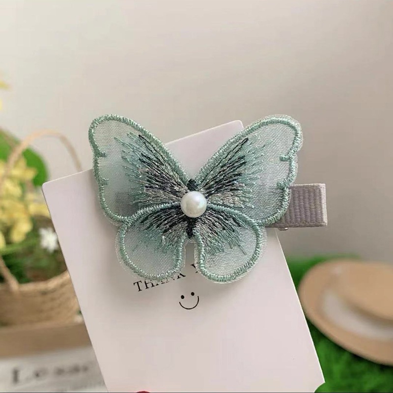 Kẹp tóc nơ ren style Hàn Quốc cho bé gái