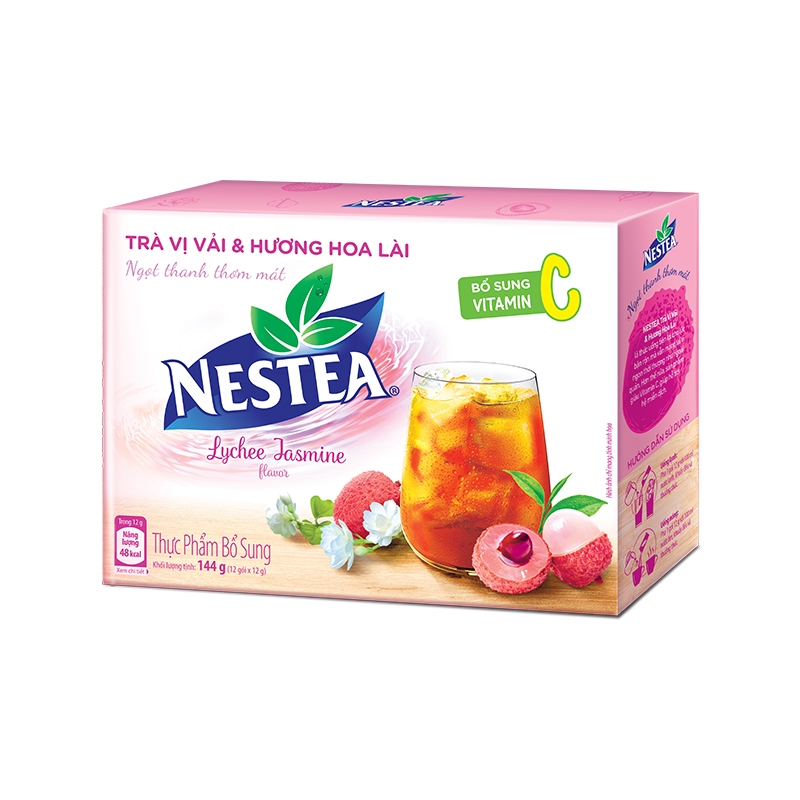 Thực phẩm bổ sung trà NESTEA vị Vải & Hương Hoa Lài Hộp (12 gói x 12g)