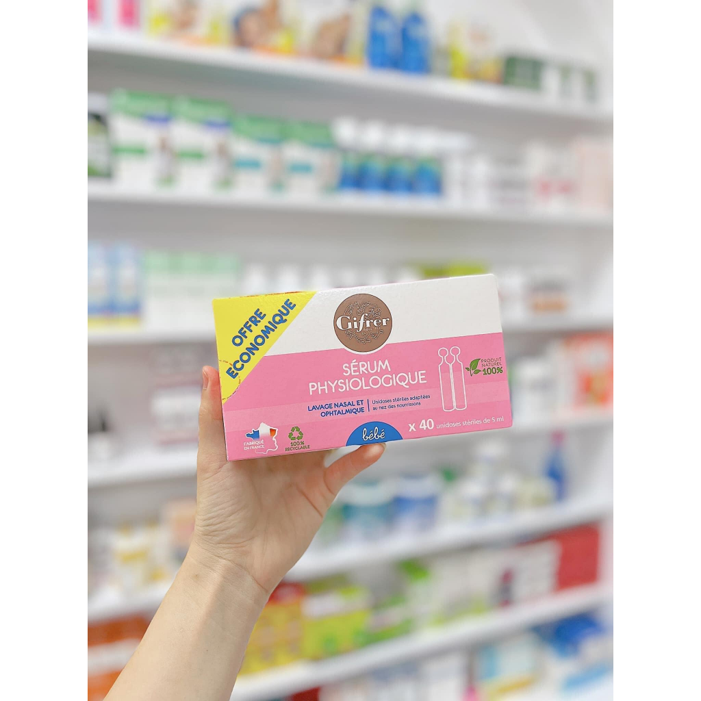 Nước muối sinh lý Gifrer tép vàng và tép xanh