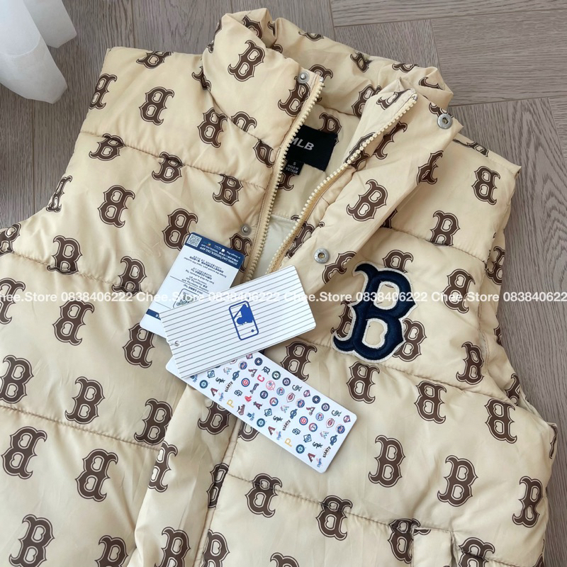 Áo khoác phao gile mlb chữ B ảnh thật shop chụp