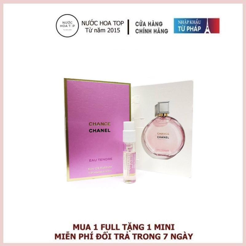 Chiết Chanel Chance Hồng Eau Tendre EDT 2ml