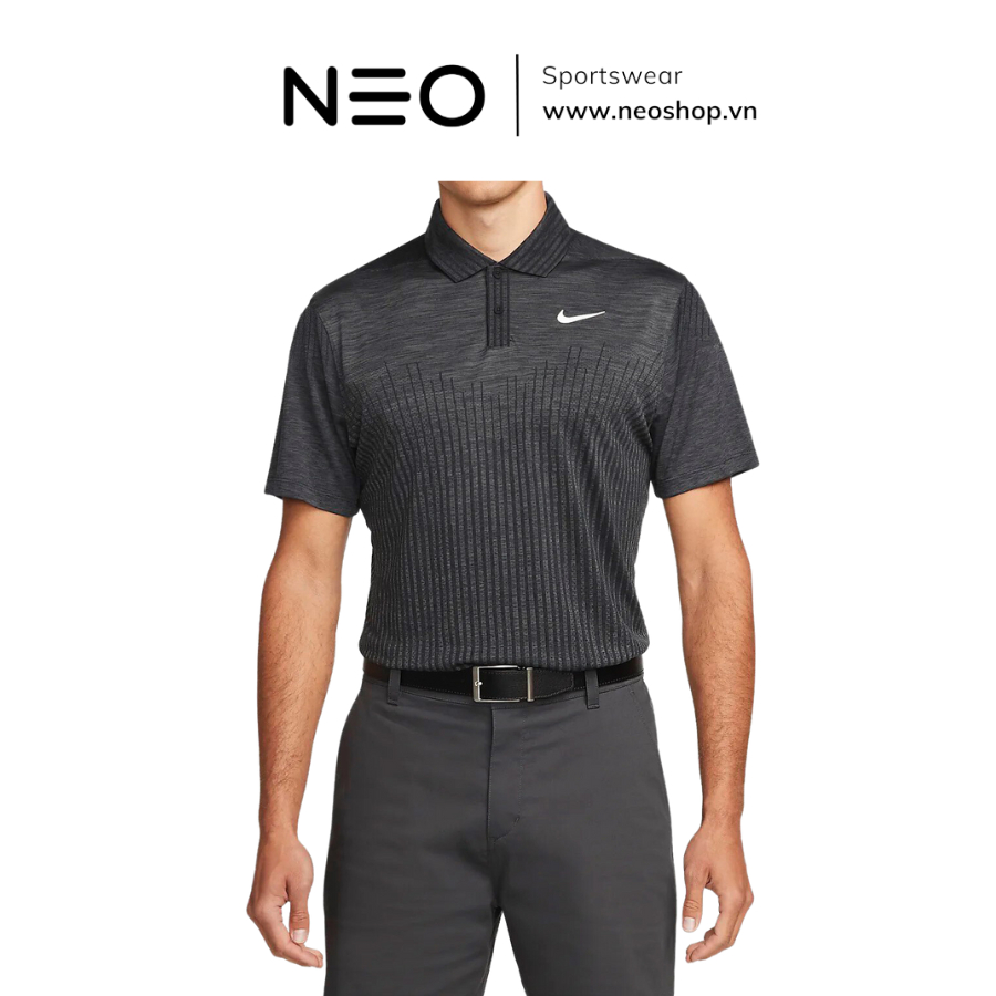 Áo Thun_Nike Dri-FIT ADV Golf Polo – Xám viền đen