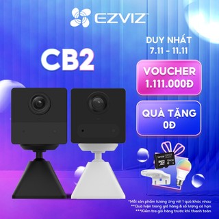 Camera Wi-Fi EZVIZ CB2 Không Dây Pin Sạc 2000 mAh (Nâng Cấp từ BC2), Đầu Sạc Type-C