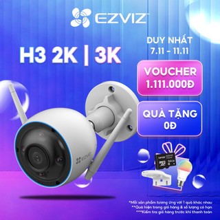Camera Wi-fi EZVIZ H3 2K(3MP) & 3K(5MP), Ghi Hình Màu Ban Đêm, Đàm Thoại, Chống Nước 67