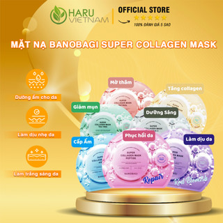  Mặt Nạ Banobagi SUPER COLLAGEN MASK - Mặt Nạ Hàn Quốc Haru Derma VN Giúp Da Mịn Màng Hơn Không Gây Kích Ứng Cho Da 