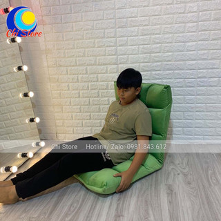 Ghế Tựa Lưng Ngồi Bệt Đa Năng 𝐒𝐈𝐙𝐄 𝐋𝐎̛́𝐍 Đệm Nhung Dày Dặn 5 CẤP ĐỘ GẬP, Ghế Tựa Tatami Ngồi Thư Giãn Đa Năng