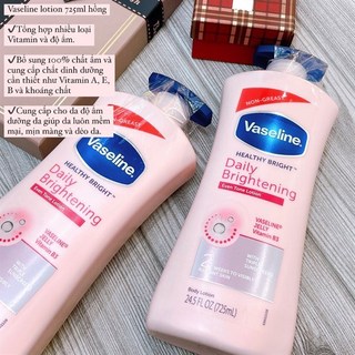 Dưỡng Body Vaseline Lotion 725ml hồng