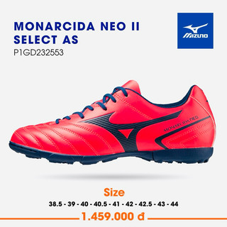 Giày đá bóng Mizuno monarcida neo 2 select as chính hãng new 2024  (tặng tất)
