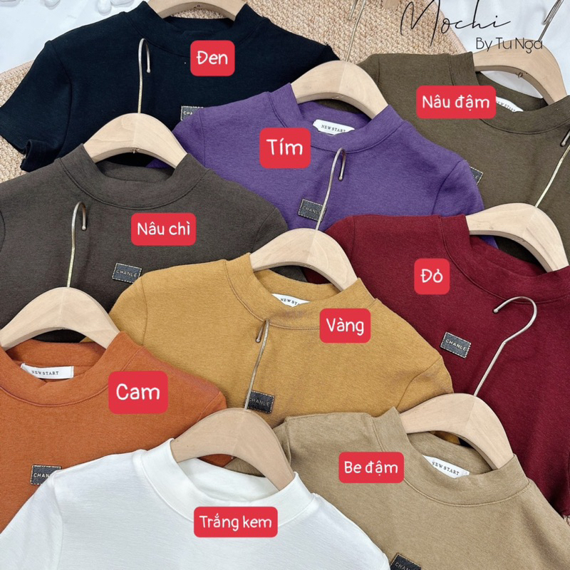 Áo thun mịn tag chanle - New start form ôm
