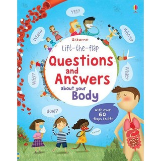 Sách usborne - tương tác lật mở cho bé 6-8 tuổi lift the flap questions answers body