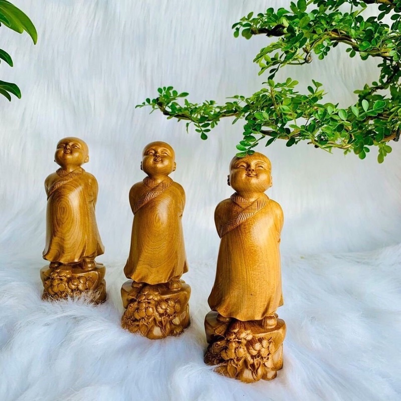 TƯỢNG VẠN SỰ TUỲ DUYÊN GỖ BÁCH XANH THƠM HÀNG ĐẸP