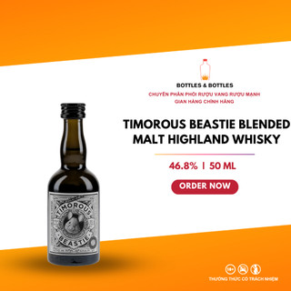 Rượu mini timorous beastie blended malt whisky - 50ml - 46.8%
