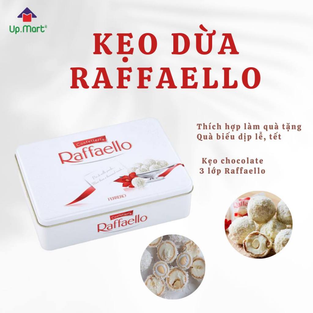 ✈️ Kẹo chocolat dừa hộp sắt 300g