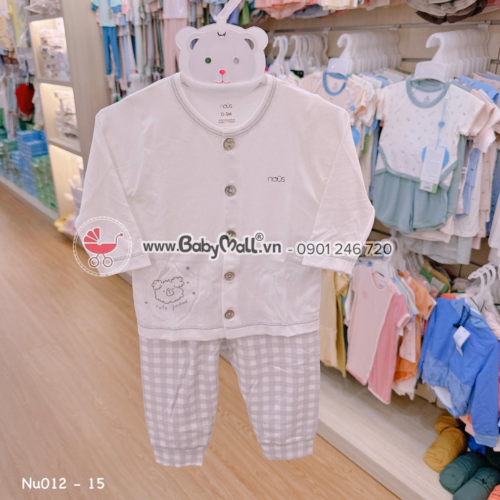 NOUS Bộ quần áo dài tay cài giữa