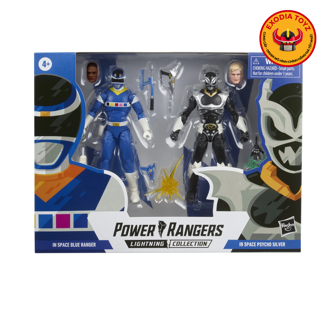 Mô hình Power Rangers Lightning Collection In Space Blue Ranger Vs. Silver Psycho Ranger - HASBRO