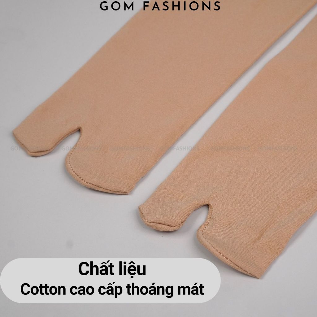 Tất nữ cổ cao chống nắng GVG cao cấp, thiết kế xỏ ngón, chất liệu cotton hút, khử mùi êm chân - LISU-TATNGON-GVGLUNG-CB5