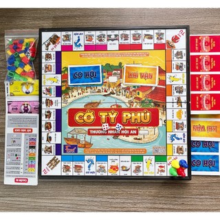 Bộ cờ tỷ phú hội an của foxi siêu to, phiên bản monopoly thương nhân hội an