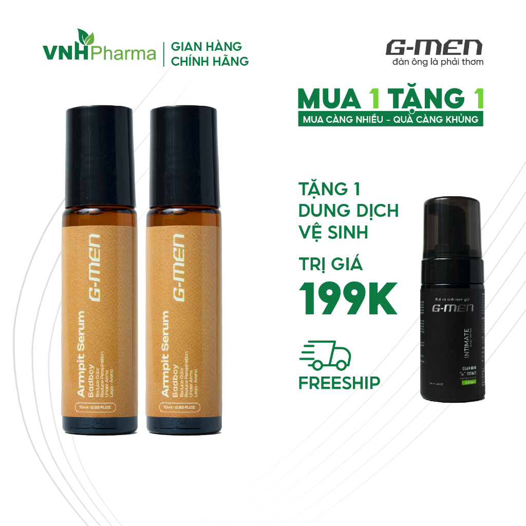 [TẶNG 1 DDVS] Combo Lăn nách nam giới GMEN - Hương nước hoa & Hương trầm