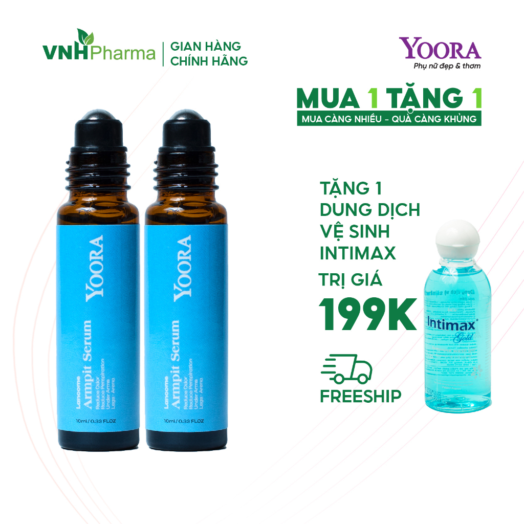 Combo 2 Son nách Yoora - Dưỡng trắng, mờ thâm & Khử mùi, ngăn tiết mồ hôi