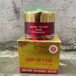 Kem nám, tàn nhang, đồi mồi, trắng da linh chi vàng vip 25g