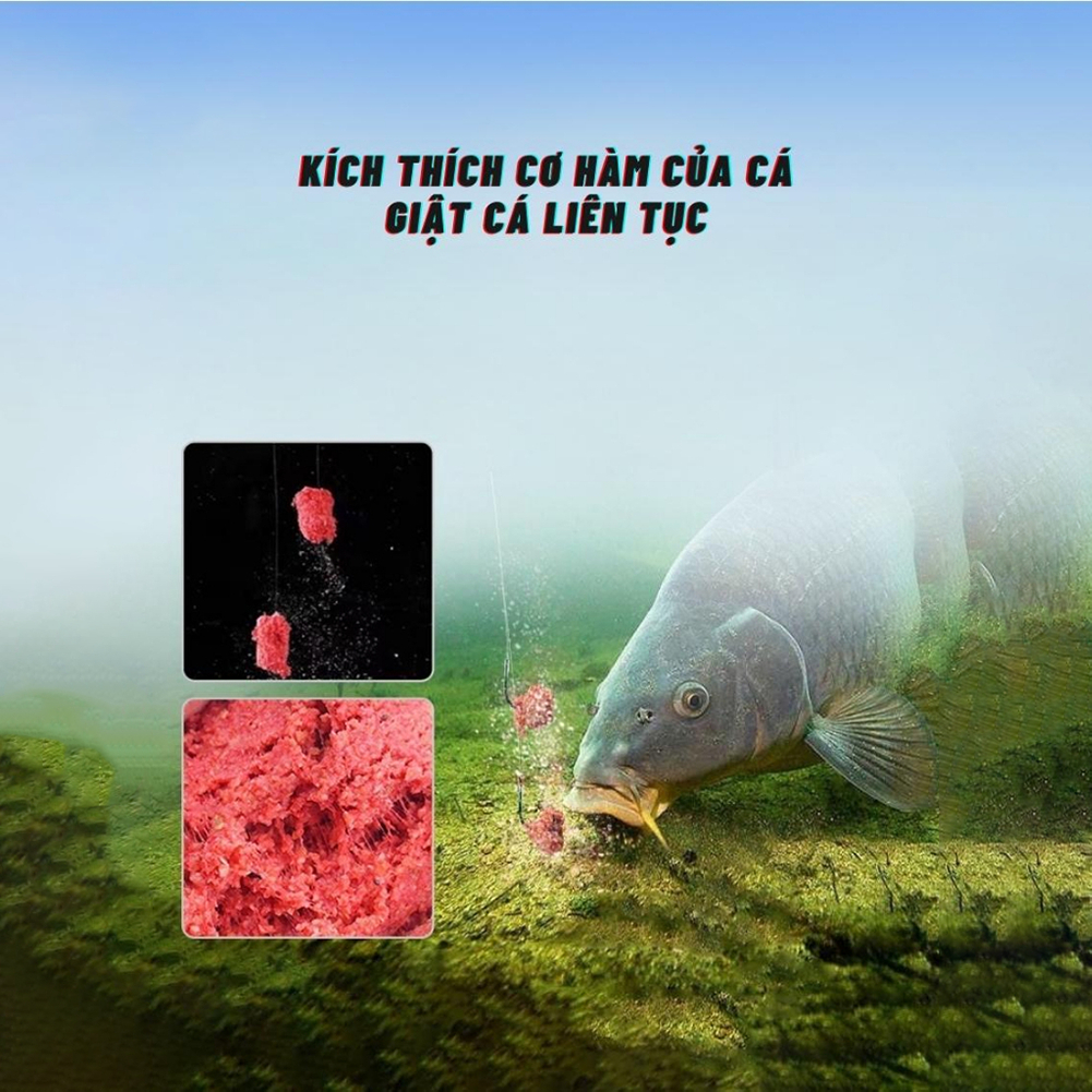 Mồi Câu Cá Số 1 Trung Hoa - Mồi Câu Cá Chép, Trôi, Rô...Mồi Câu Đài Tự Nhiên, Mồi Câu Siêu Nhạy Phù Hợp Nhiều L