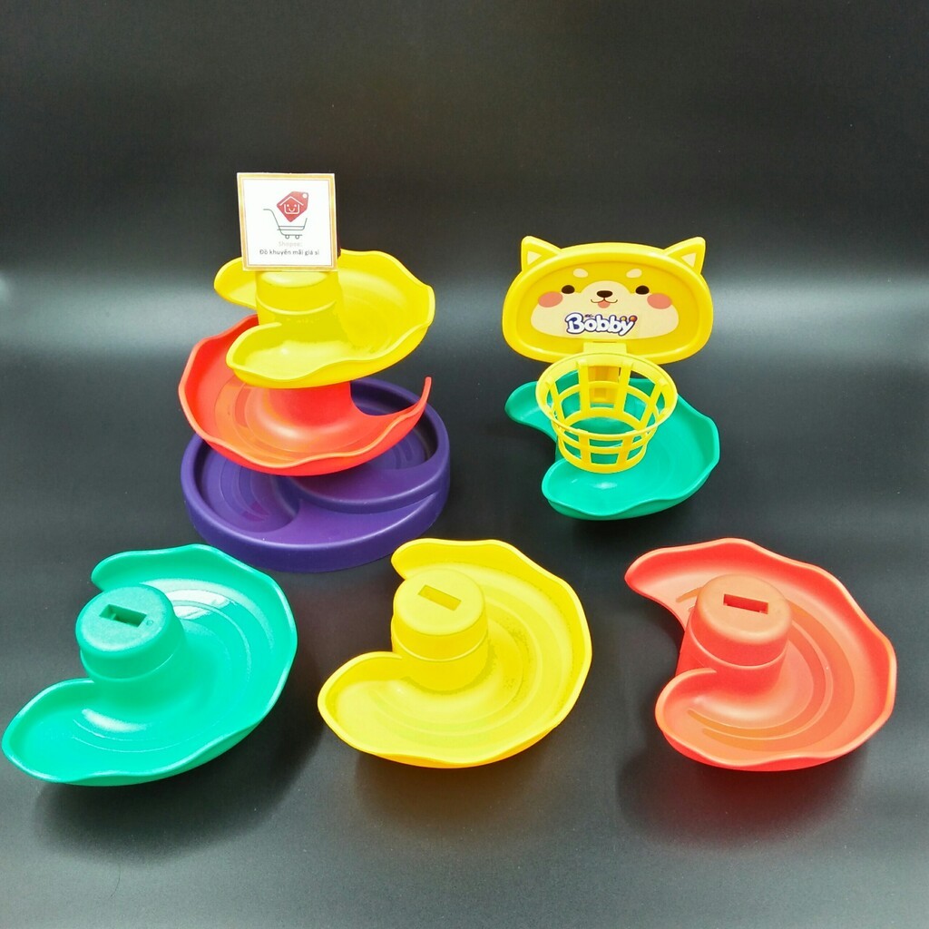 Bộ thả bóng sắc màu 7 tầng cho bé Bobby