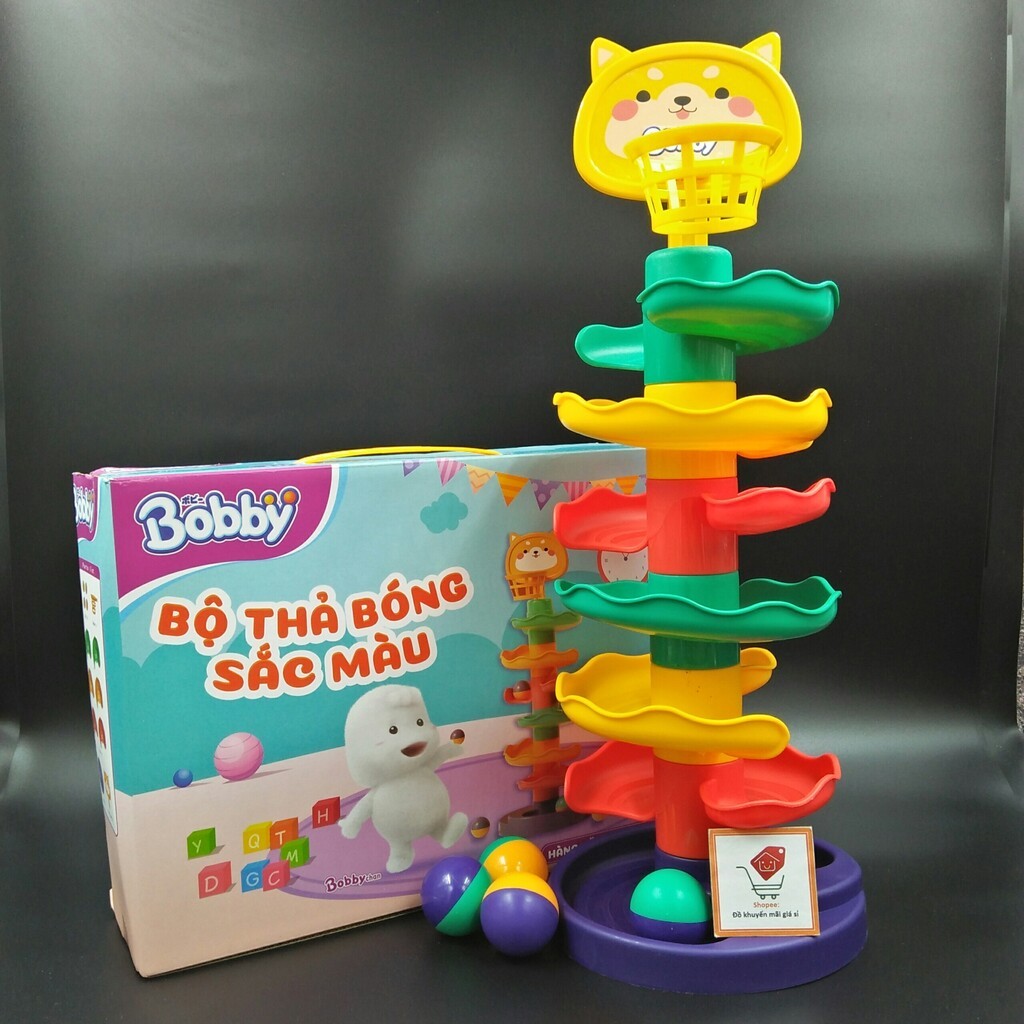 Bộ thả bóng sắc màu 7 tầng cho bé Bobby