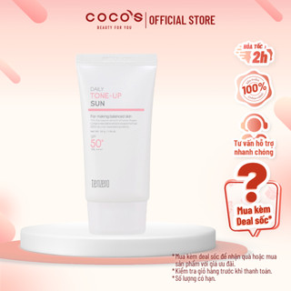 Kem chống nắng tenzero daily tone-up sun, kem chống nắng nâng tone spf 50+ pa++++ 50ml