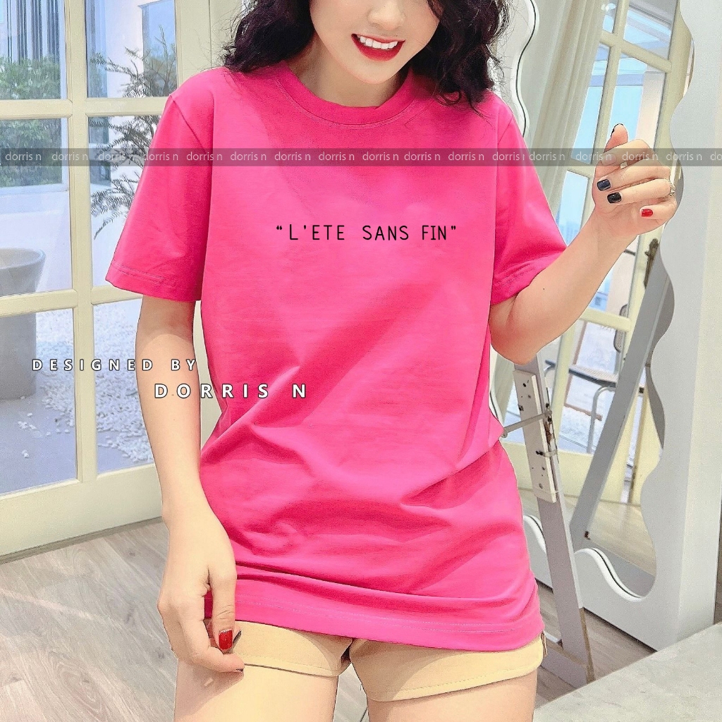 Áo thun thiết kế  LETE SANS FIN nhiều màu dễ phối đồ