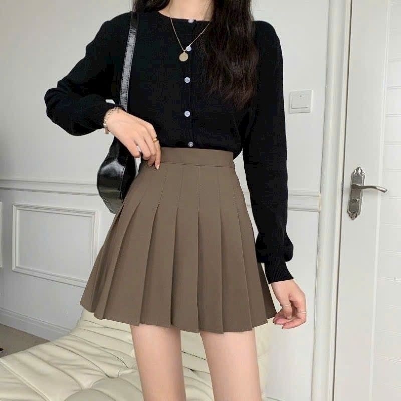 Chân váy xếp ly tennis dáng xòe cạp cao xinh xắn