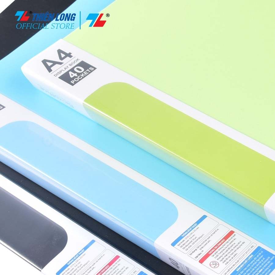 Bìa đựng hồ sơ 40 lá  A4 Thiên Long Flexoffice FO-DB008