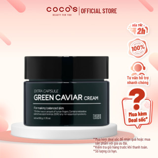 Kem dưỡng tenzero green caviar cream, kem dưỡng rong nho, kem dưỡng giảm viêm, kem dưỡng tăng độ đàn hồi da 50g