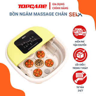 Bồn ngâm massage chân seka sk-195 gấp gọn màn hình cảm ứng, bồn ngâm chân, masage chân