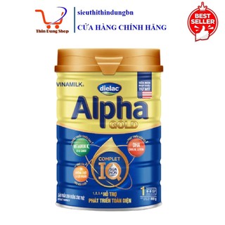 Sữa bột Vinamilk Dielac Alpha Gold số 1/2 lon 800g