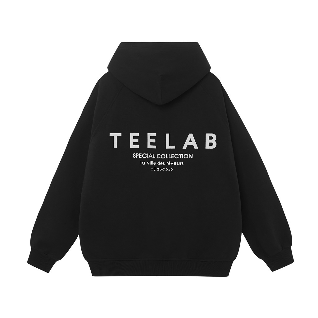 Áo Hoodie không khóa Local Brand Unisex Teelab Premium Basic, Áo Nỉ  Hoodie bông dầy dặn from rộng nam nữ
