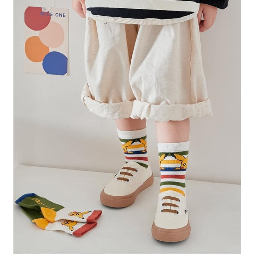 Sét 10 đôi tất cổ cao POKEMON cho bé