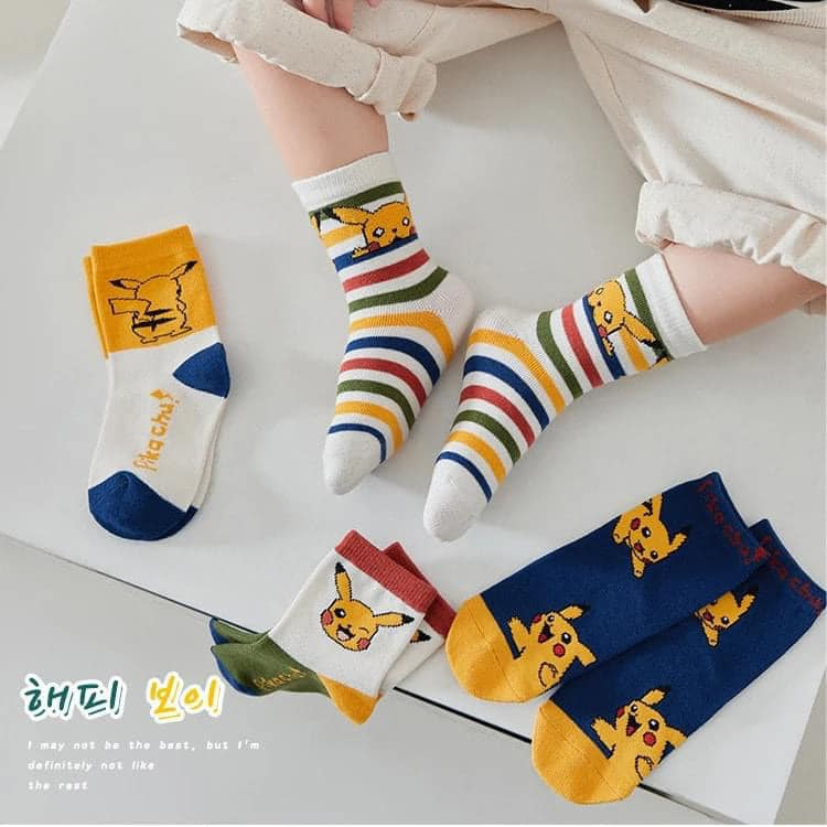 Sét 10 đôi tất cổ cao POKEMON cho bé