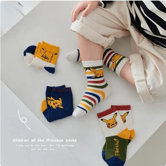 Sét 10 đôi tất cổ cao POKEMON cho bé