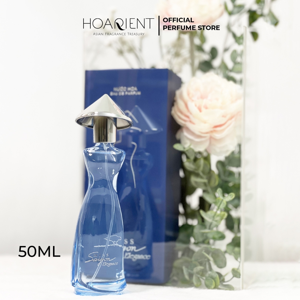 Combo Hộp Hoa & Nước Hoa Miss Saigon Elegance Sapphire - 50ml