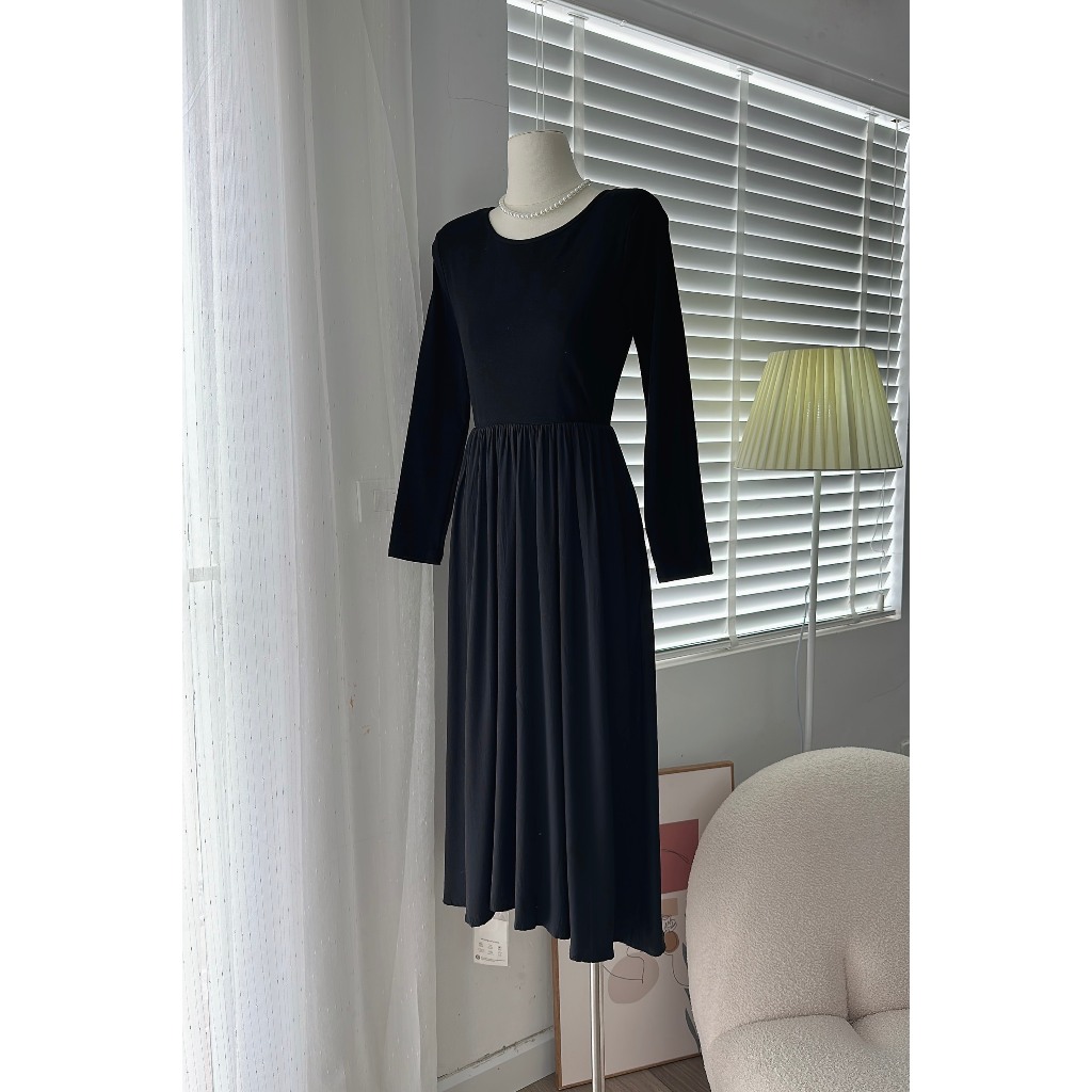 Váy Xòe Dài Tay MINZ STORE Mã 2310, Thiết Kế Phong Cách Hàn Quốc