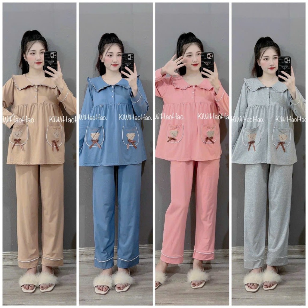 Bồ bầu mặc nhà chất cottong mềm, mát - Tổng kho