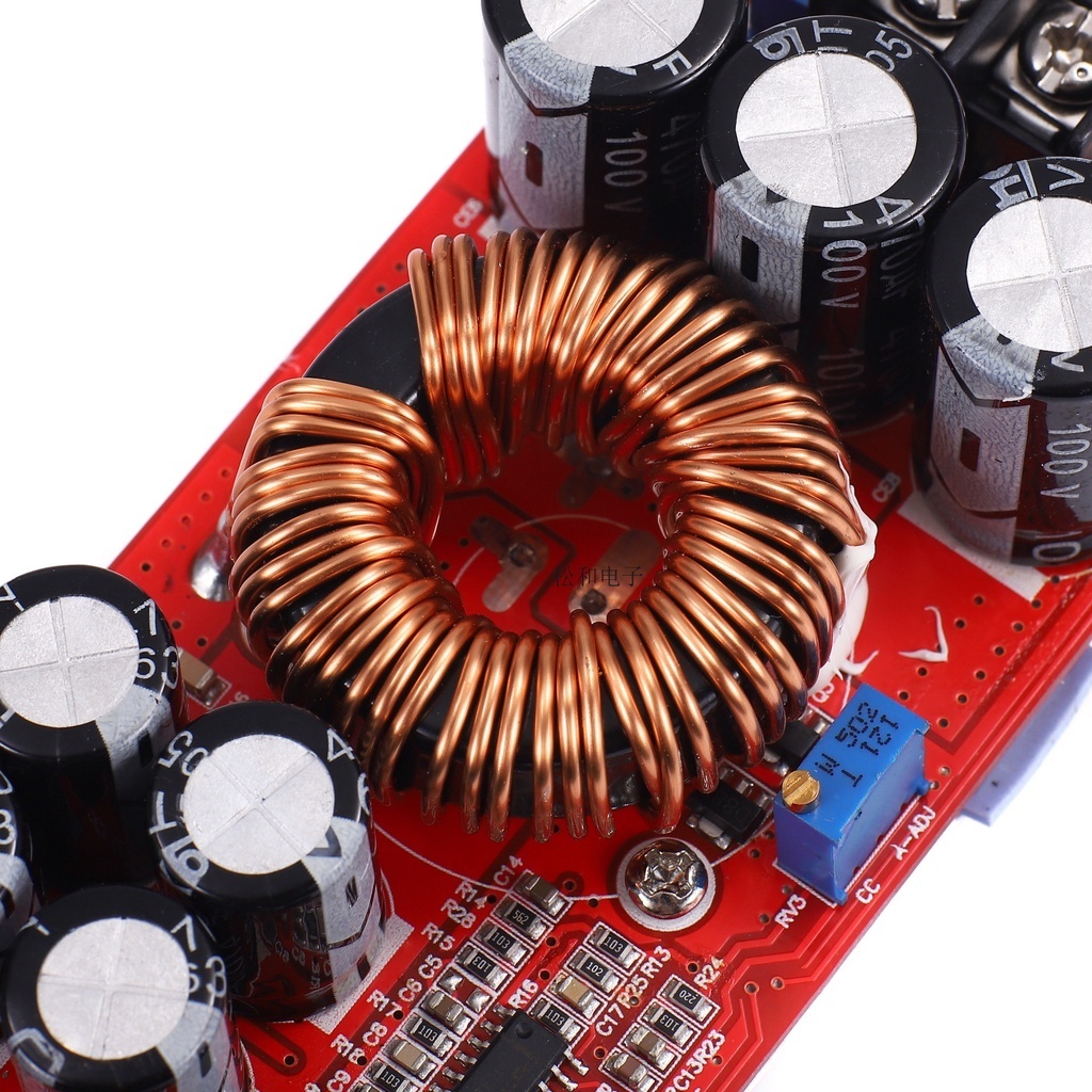 Mô Đun Tăng Áp 8-60V Sang 12-83V 1200W 20A DC Cho Xe Hơi Mạch Tăng Áp DC-DC 18A 1200W Vào 10-60VDC Ra 12-83VDC