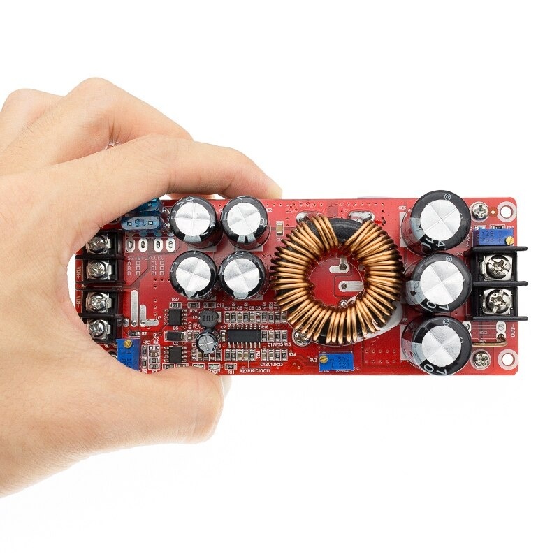Mô Đun Tăng Áp 8-60V Sang 12-83V 1200W 20A DC Cho Xe Hơi Mạch Tăng Áp DC-DC 18A 1200W Vào 10-60VDC Ra 12-83VDC