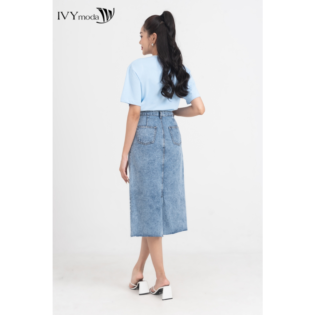 Áo thun nữ đính hoa IVY moda MS 57M8575