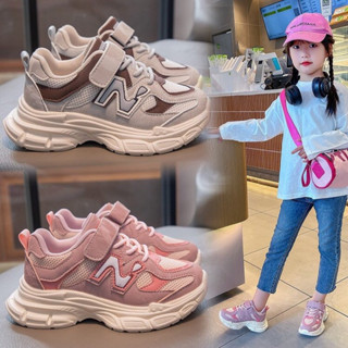 Giày thể thao phong cách sport da mềm cho bé gái TM089