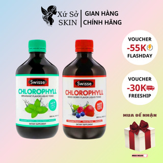 Nước diệp lục swisse chlorophyll 500ml - úc 2 vị