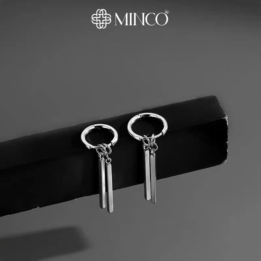 Khuyên tai unisex cá tính Minco Accessories bông tai thép titan không gỉ không cần xỏ lỗ nhiều kiểu dáng lựa chọn BT281