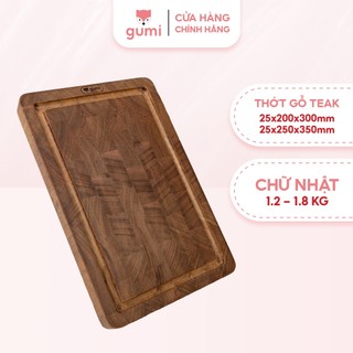 Thớt gỗ Teak Gumi hình chữ nhật